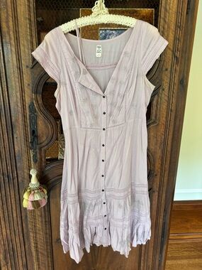 knee length dresses for ladies Free People Free-est Have A Thing For You Mini Dress – White Chocolate  Couture main image 1